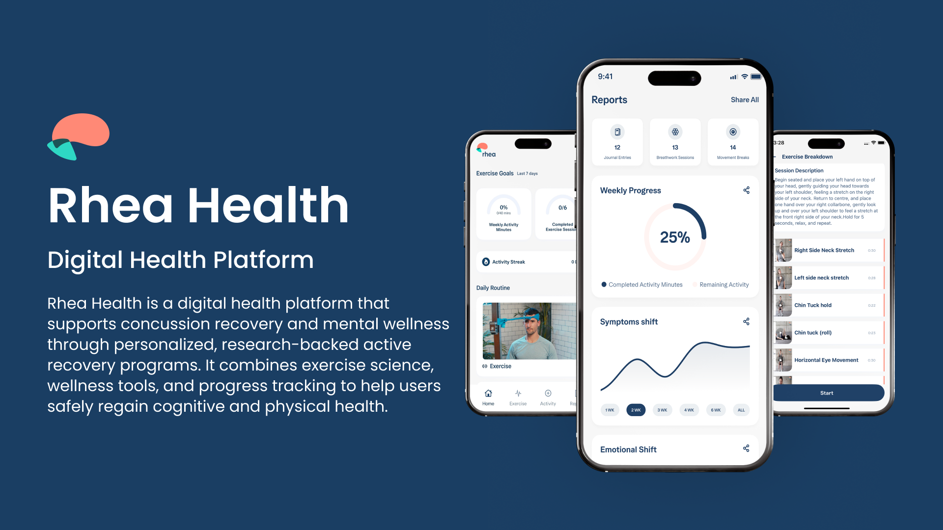 Rhea Health app showcase