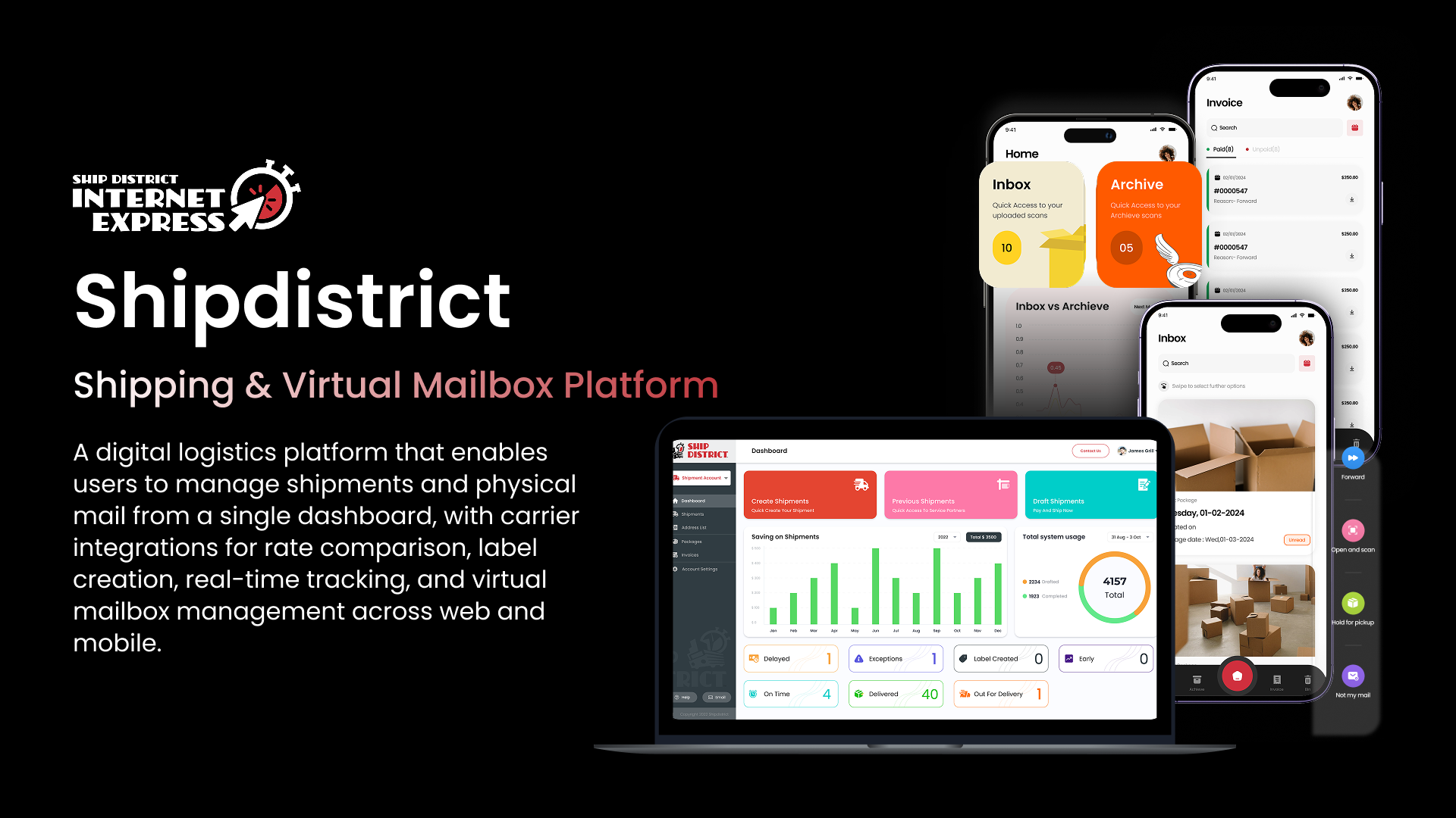 ShipDistrict app showcase